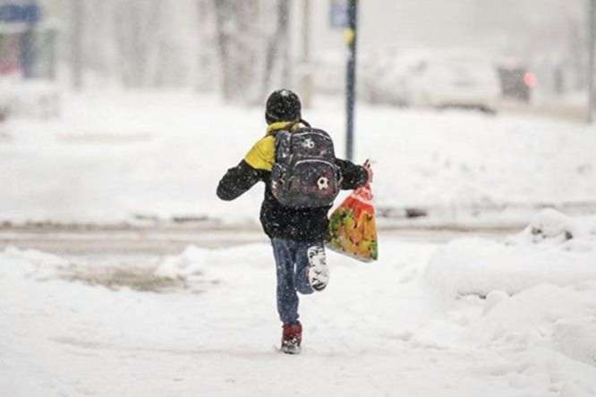 Негода в Україні. Міносвіти рекомендує школам перейти на «дистанційку» 