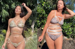 Блогерша с лишним весом повторила фото Ким Кардашьян в бикини и рассмешила сеть