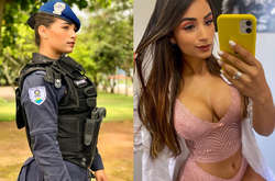 23-летняя Бруна Азеведо Скальцер работает полицейским в Бразилии