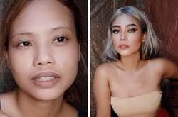 Как азиатский макияж меняет внешность до неузнаваемости (фото)