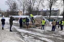 Намет для обігріву вже розібрали