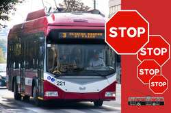 В Івано-Франківську через «червону зону» зупиняють тролейбусний рух