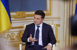 Президент Володимир Зеленський під час інтерв'ю