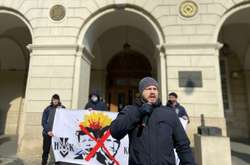 Нацкорпус провів акцію «Ні колаборантам» у Львові