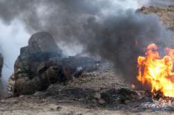 На обстріл російсько-окупаційних військ наші захисники відкрили вогонь у відповідь