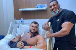 У бодібілдера розірвався м’яз під час тренування (відео)