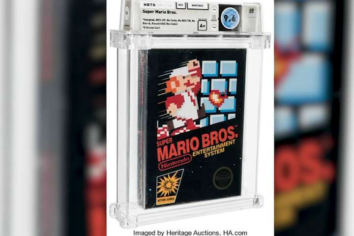 Картридж легендарної гри Super Mario пустили з молотка за рекордні $660 тисяч