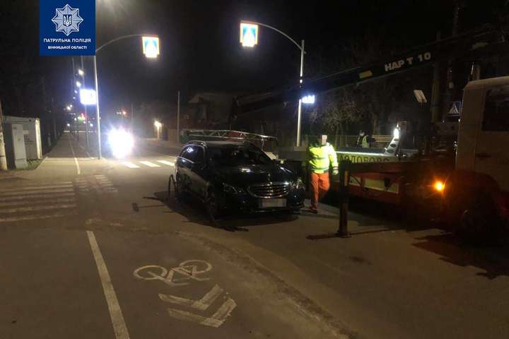 ДТП у Вінниці: водій з ознаками алкогольного сп'яніння провокував поліцейських на бійку 