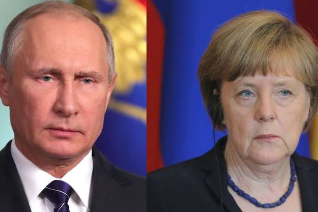 Меркель призвала Путина отвести свои войска от Украины