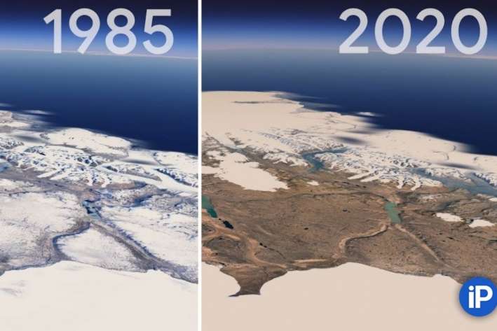 Google показав, як змінювалася Земля в останні майже 40 років