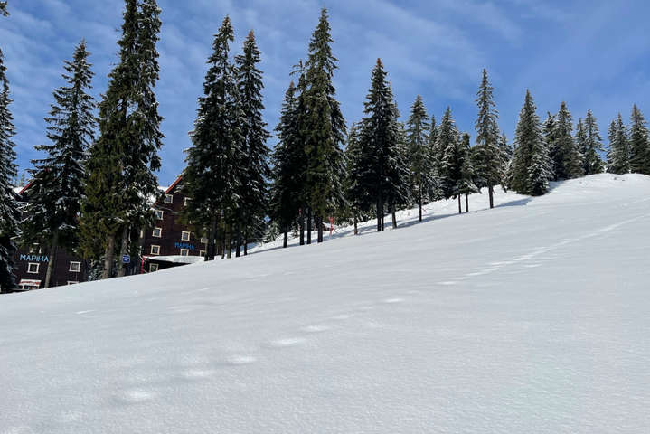 Популярний український гірськолижний курорт потопає у снігу (фото)