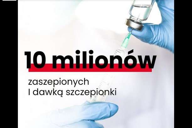 Понад десять мільйонів поляків отримали принаймні одну дозу вакцини
