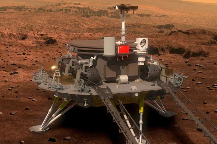 Китай вперше успішно посадив марсохід на Червону планету