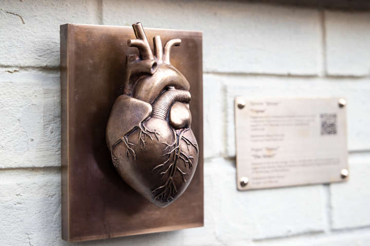 У Києві відкрили бронзове серце, присвячене Амосову (фото, відео)