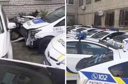 У Дніпрі виявили «кладовище» поліцейських автомобілів (відео)