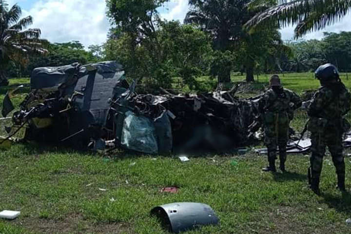 У Колумбії розбився поліцейський вертоліт, усі на борту загинули