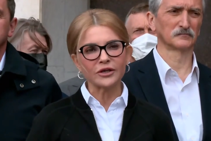 Тимошенко передала в ЦВК документи для старту «земельного» референдуму (відео)