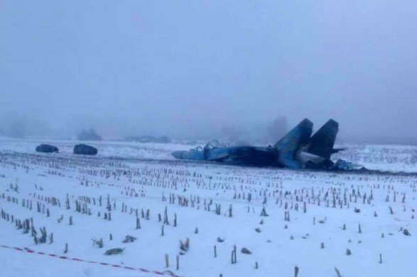 Падіння винищувача Су-27 на Житомирщині взимку 2018 року. Фото порталу Scramble Magazine - Три роки без відповідей: досі невідомо, що спричинило катастрофу СУ-27 на Житомирщині 