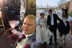 Курьезные свадебных фото, на которых происходят сумасшедшие и смешные вещи