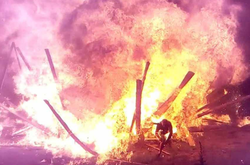 На фестивалі у Коростені вибухнули каністри з бензином (відео)