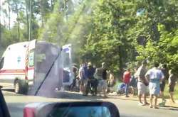 Через аварію на Гостомельській трасі утворився затор