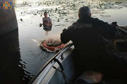 Рятувальники витягли чоловіка з річки під мостом Метро (фото)