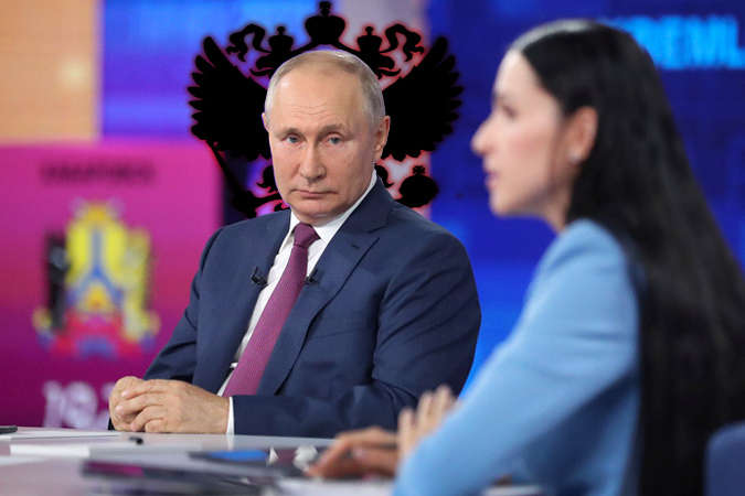 «Всюди вороги». Карикатурист висміяв страхи Путіна (фото)