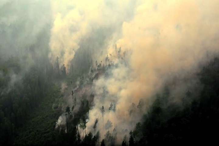 Дим від лісових пожеж зупинив авіасполучення та судноплавство у регіоні РФ