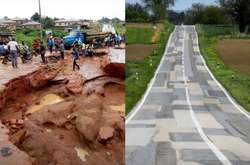 Увидев эти курьезные фото вы перестанете ругать украинские дороги