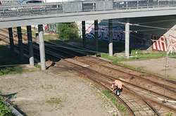 На Борщагівці з’явилась приборкувачка трамвайного скреготу (відео)