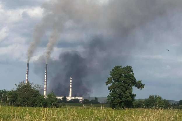 Енергетики ліквідували пожежу на Бурштинській ТЕС, постраждалих немає 