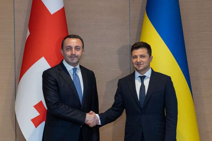 Зеленський зустрівся із прем'єр-міністром Грузії