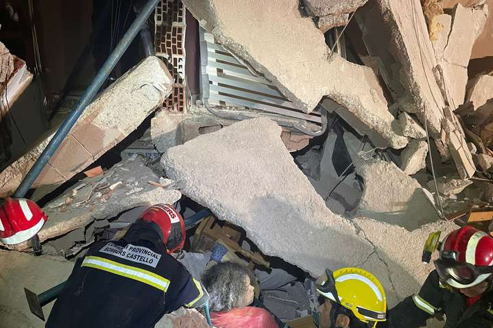 В Испании рухнул трехэтажный жилой дом