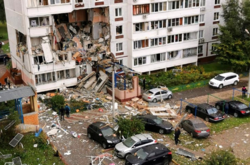  Многоквартирный жилой дом в Ногинске, разрушенный в результате взрыва бытового газа 