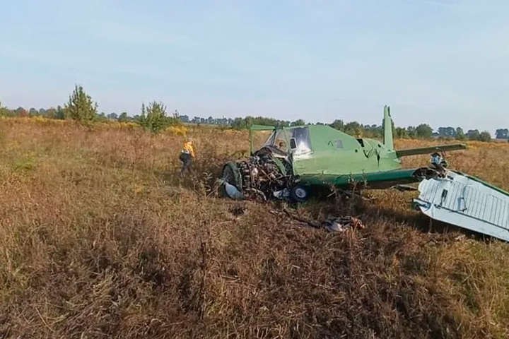 На Житомирщині розбився легкомоторний літак (відео)
