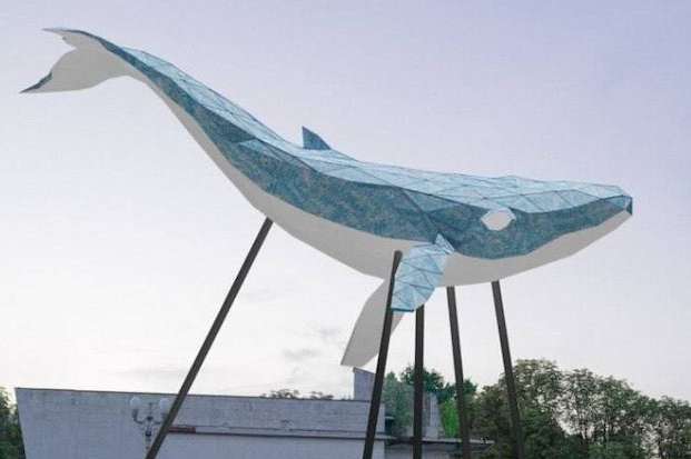 У столиці інтерактивний кит відображатиме стан забруднення повітря