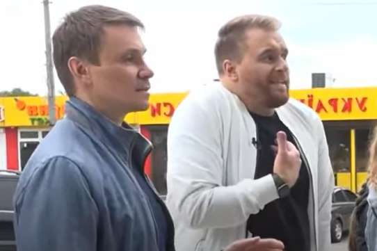 У Жашкові місцеві мешканці прогнали пропагандистів телеканалу «Наш» (відео)