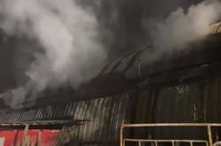 Загоряння в ангарі супроводжувалось сильним задимленням