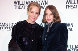 Голливудская актриса Ума Турман вместе с дочерью