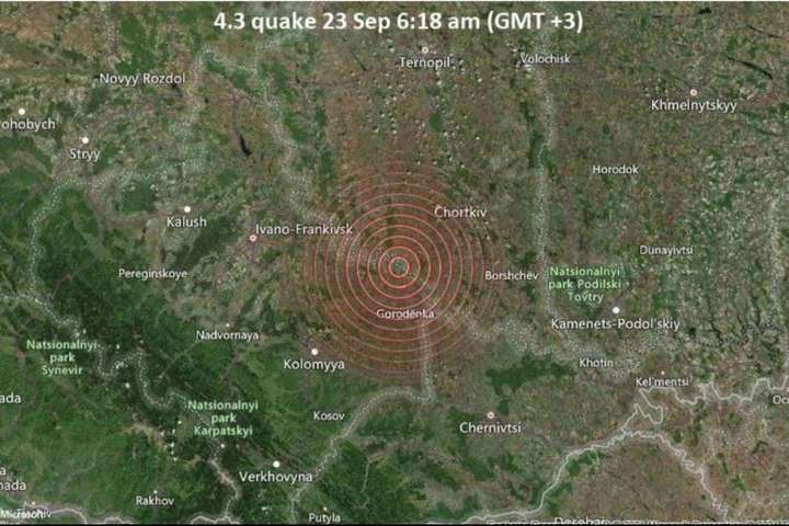 На Тернопільщині стався землетрус, відлуння якого відчули за 100 км (карта)
