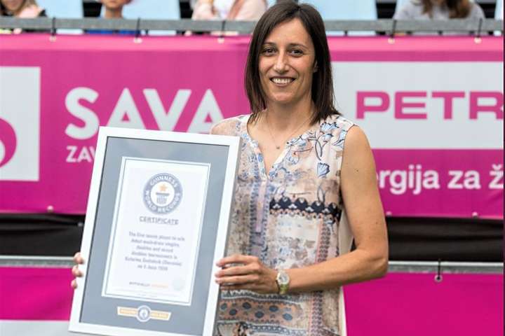 Словенська тенісистка потрапила до «Книги рекордів Гіннеса»