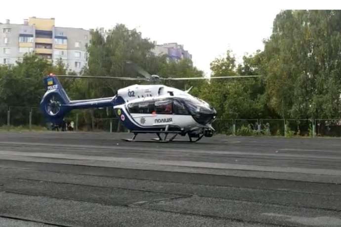 Вертоліт МВС доставив з Вінниці до Києва донорське серце (відео)