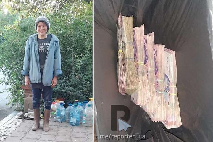 На Запоріжжі безпритульна знайшла на смітнику пакет із 110 тис. грн і повернула власникові