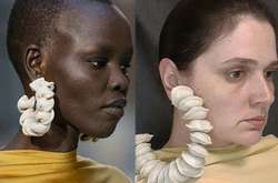 Вареники в ушах и ожерелье из палок: Украинская блогерша пародирует fashion-образы (фото)