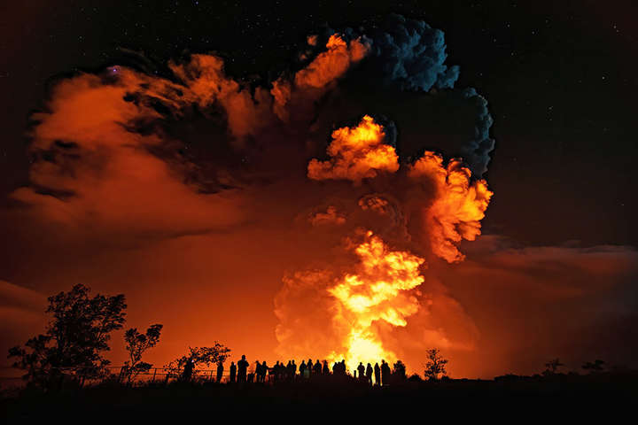 На Гаваях триває виверження одного з найактивніших вулканів світу (відео)
