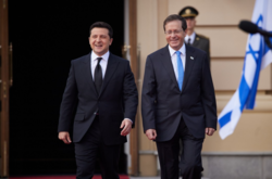  Владимир Зеленский и Ицхак Герцог проводят встречу в Мариинском дворце 