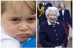 Королева Елизавета ІІ и принц Джордж