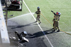 Пожежу на стадіоні в Андоррі вдалося швидко загасити