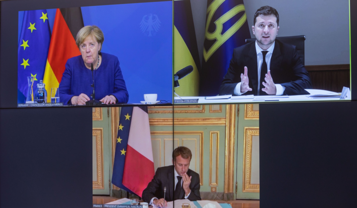 Зеленский пообщался с Меркель и Макроном: о чем говорили