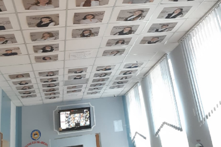 «Креативна стеля». Педагог показав незвичну школу в Тернополі (фото)